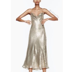 Zara MESH SLIP DRESS